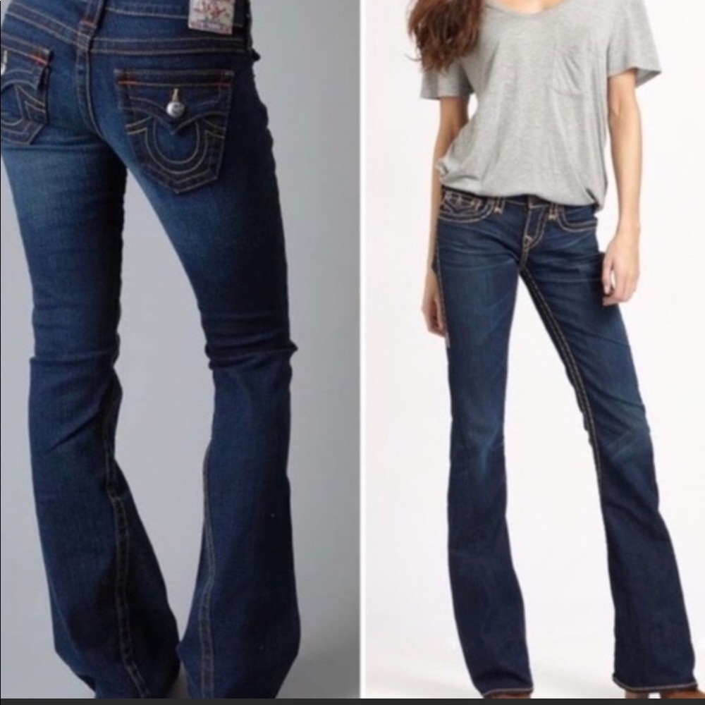 TRUE RELIGION Flare Leg Denim Jeans Joey Size 30